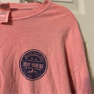 💗5 for $25💗 Unisex Pink Rocky Mountain National Park Long Sleeve Crew Neck Tee